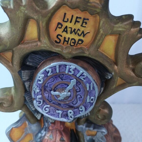 Life Pawn Shop Halloween Village Ceramic Building Spooky Town Decor - Picture 3 of 15